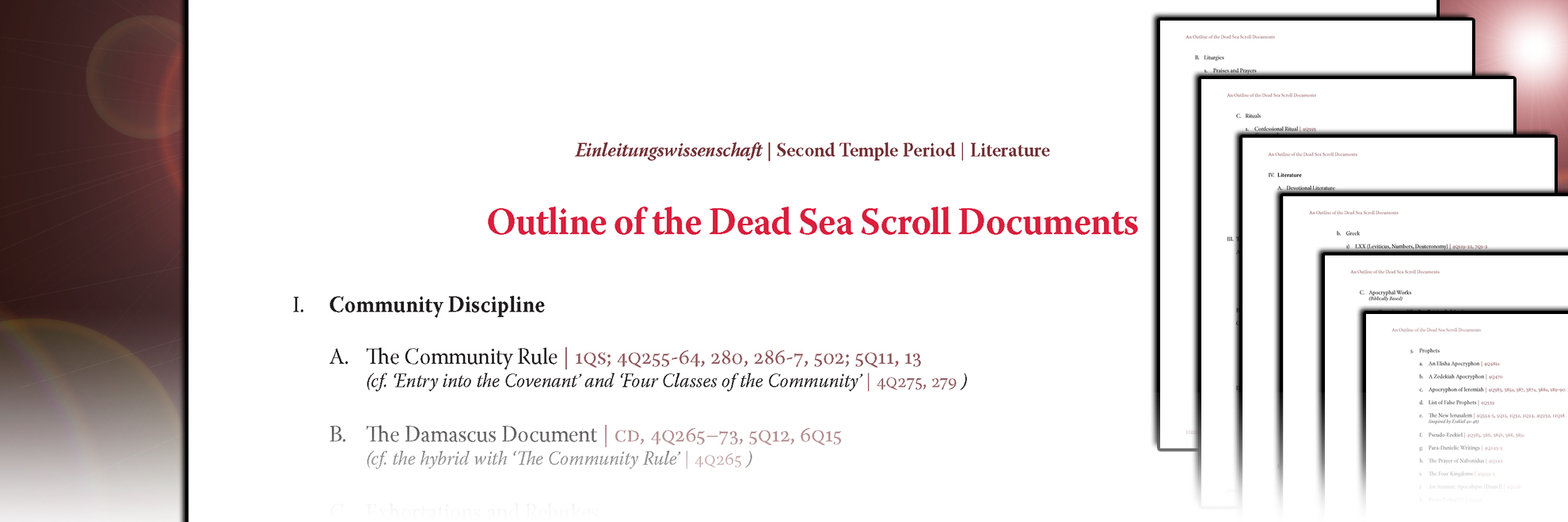 Outline of the Dead Sea Scroll Documents - BcResources.net