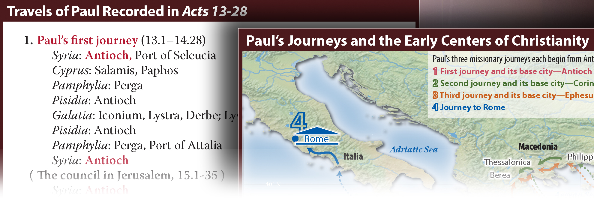 Paul’s Journeys and the Early Centers of Christianity